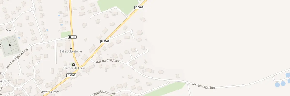 Plan du 3T Rue de Chatillon à Marchaux-Chaudefontaine