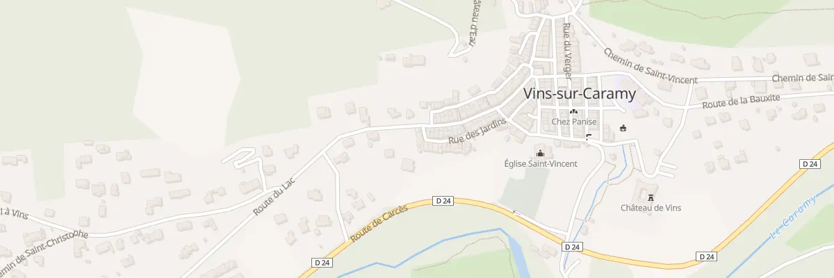 Plan du 5188 Rue des Jardins à Vins-sur-Caramy