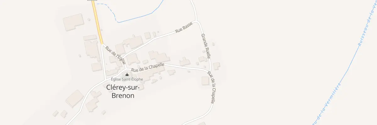 Plan du 17 Rue de la Chapelle à Clérey-sur-Brenon