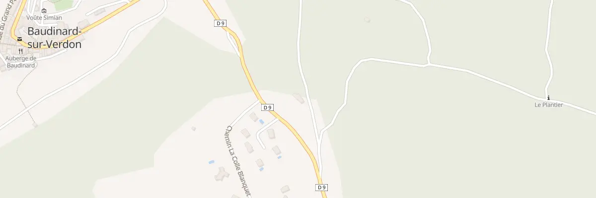 Plan du 5208 Calles à Baudinard-sur-Verdon