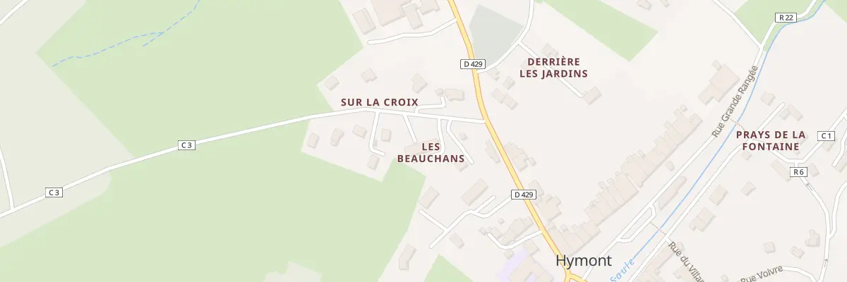 Plan du 61 Rue du Haut de Savron à Hymont