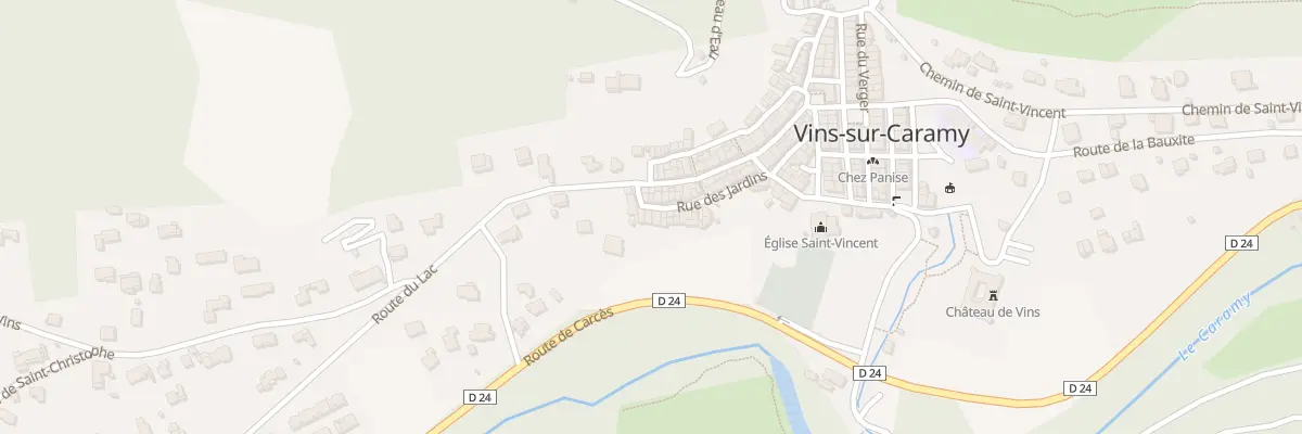 Plan du 5185 Rue des Jardins à Vins-sur-Caramy