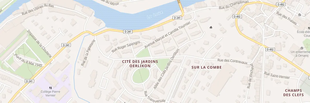 Plan du 16 Rue de Verdun à Ornans