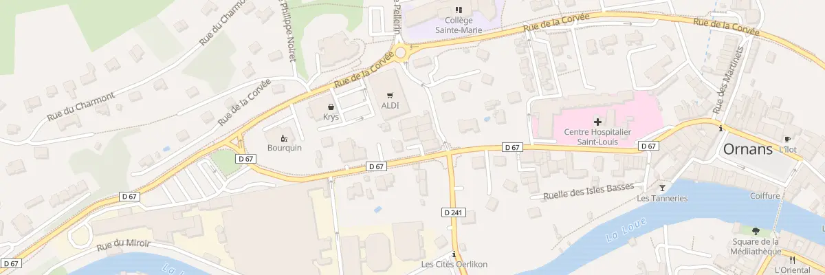 Plan du 4 Av Mal de Lattre de Tassigny à Ornans