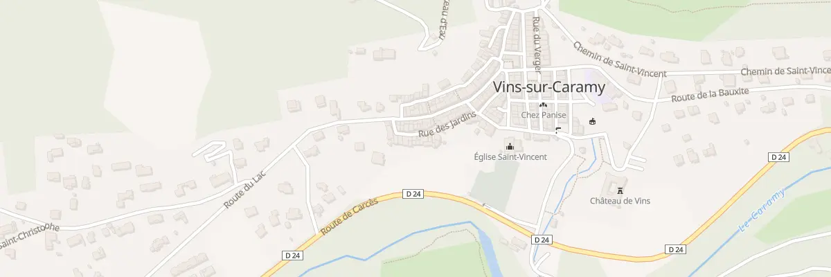 Plan du 5314 Rue des Jardins à Vins-sur-Caramy
