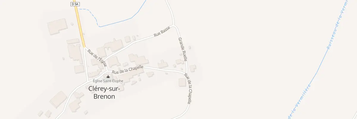 Plan du 19 Rue de la Chapelle à Clérey-sur-Brenon