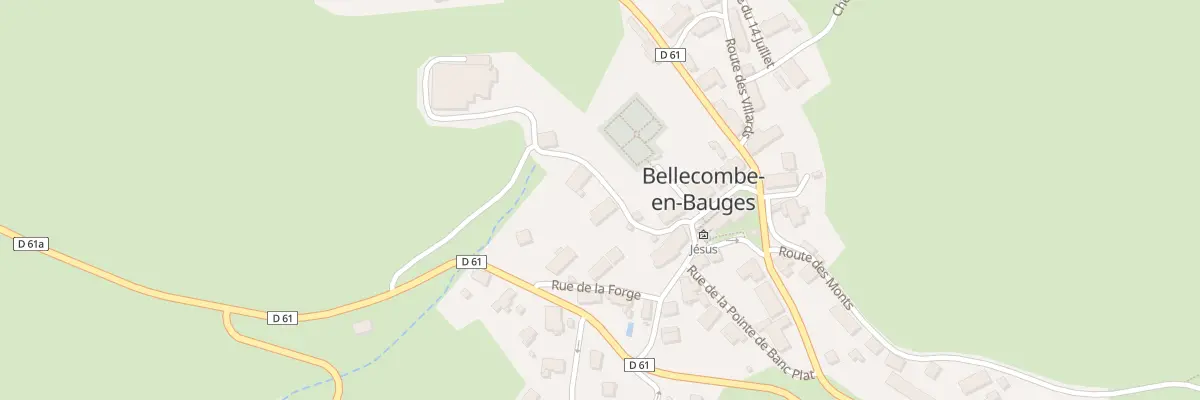 Plan du 87 Rue du Nant de la Salle à Bellecombe-en-Bauges