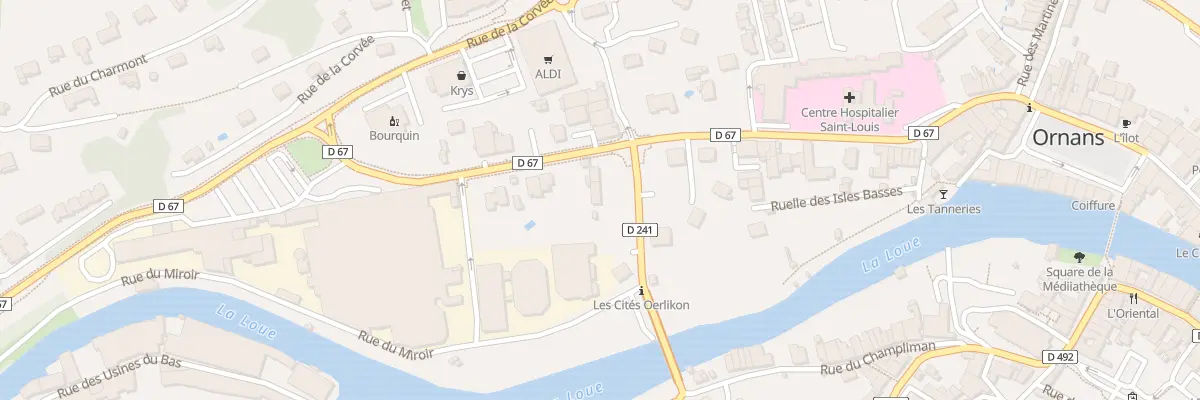 Plan du 3 Av du Gal de Gaulle à Ornans