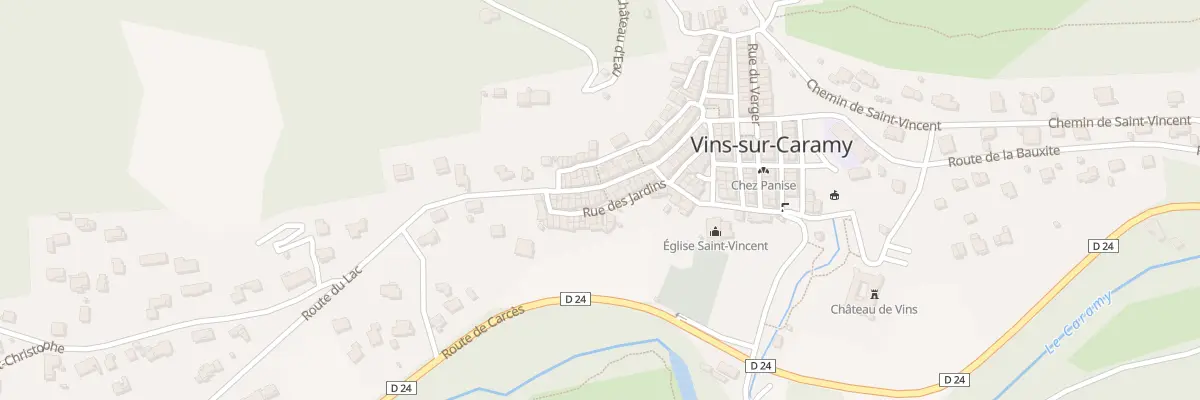Plan du 5053 Rue des Jardins à Vins-sur-Caramy