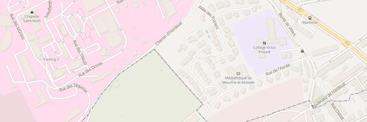 Plan du 27 Rue de la Platelle à Laxou