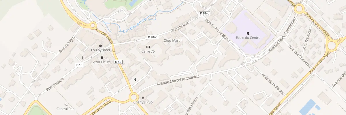 Plan du 76 Grande Rue à Divonne-les-Bains