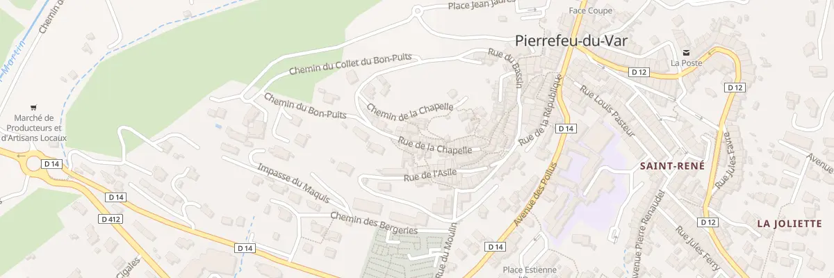 Plan du 32 Rue de la Chapelle à Pierrefeu-du-Var