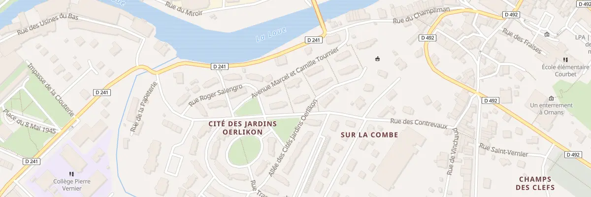 Plan du 8 Rue de Verdun à Ornans