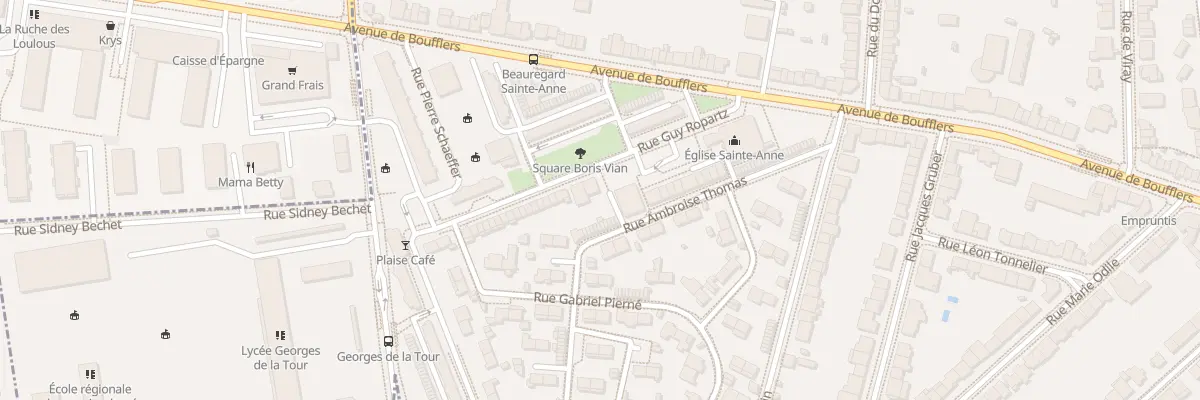Plan du 7 Rue Guy Ropartz à Nancy