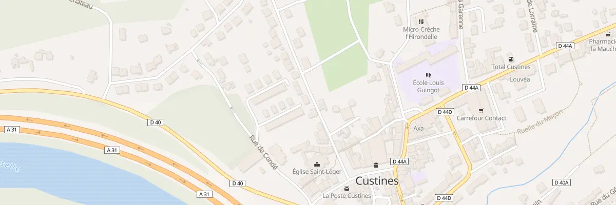 Plan du 13B Rue du Château-fort à Custines