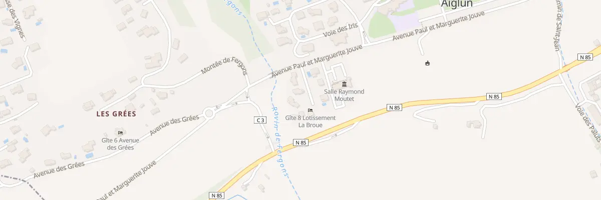 Plan du 8 Lot la Broue à Aiglun