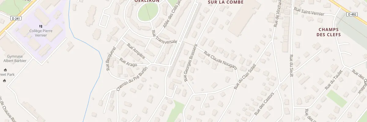 Plan du 16 Rue Georges Brassens à Ornans