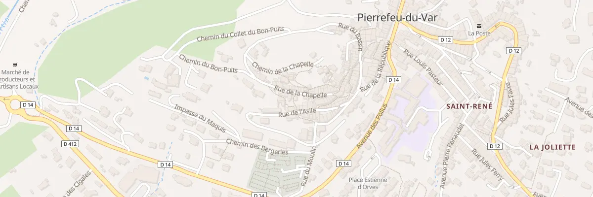Plan du 29 Rue de la Chapelle à Pierrefeu-du-Var