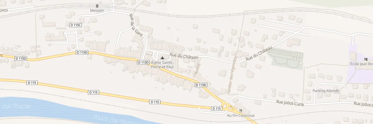 Plan du 9 Rue du Chateau à Messein