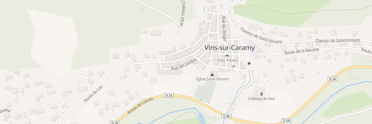 Plan du 5232 Rue des Jardins à Vins-sur-Caramy