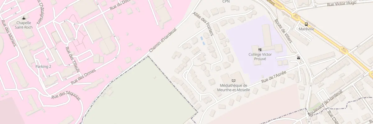 Plan du 33 Rue de la Platelle à Laxou