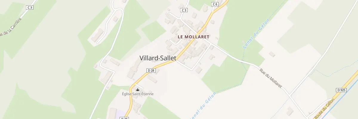 Plan du 5168 Le Mollaret à Villard-Sallet