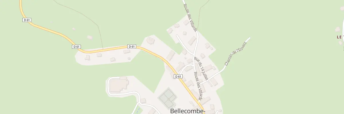 Plan du 238 Rte de Leschaux à Bellecombe-en-Bauges