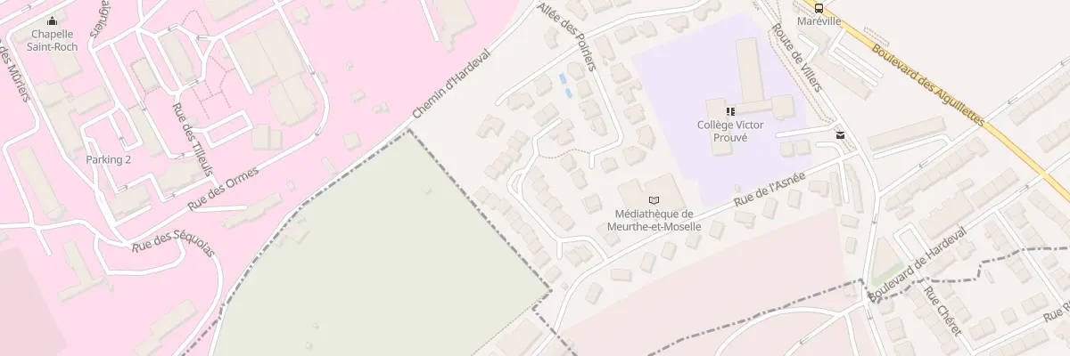 Plan du 16 Rue de la Platelle à Laxou