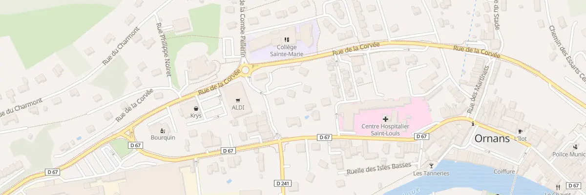 Plan du 1 Rue sous la Corvée à Ornans