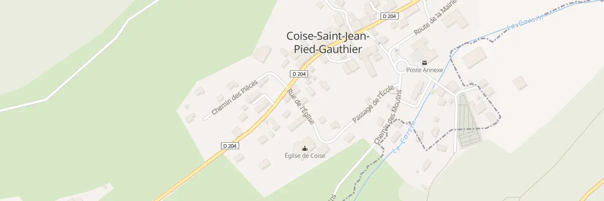 Plan du 39 Rue de l’Église à Coise-Saint-Jean-Pied-Gauthier