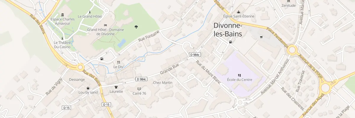 Plan du 213 Grande Rue à Divonne-les-Bains