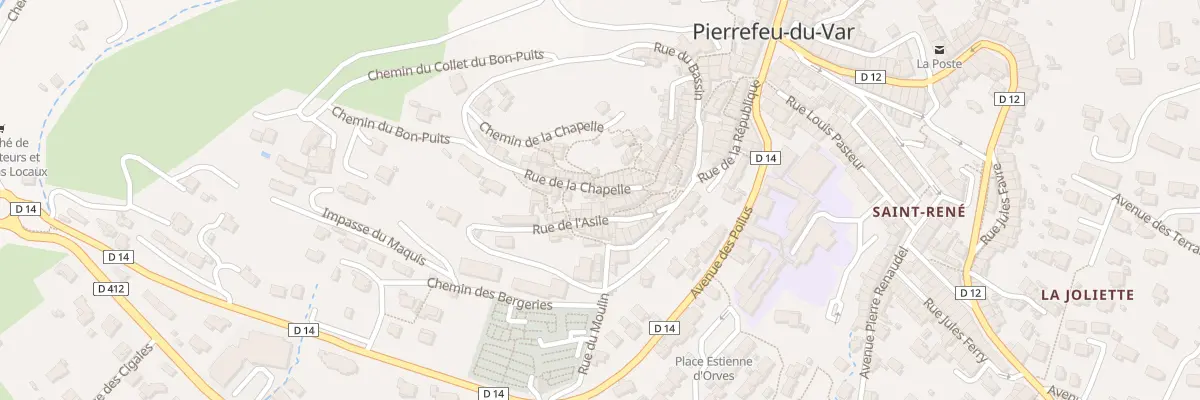 Plan du 23 Rue de la Chapelle à Pierrefeu-du-Var