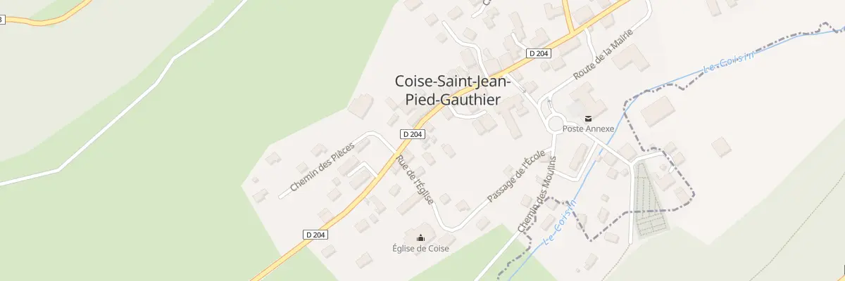 Plan du 129 Rte du Val Coisin à Coise-Saint-Jean-Pied-Gauthier
