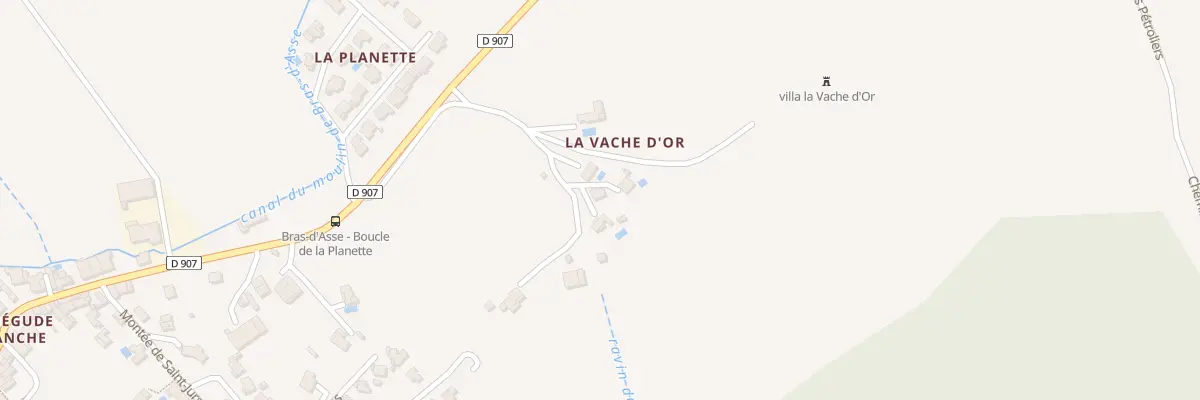 Plan du 7 Imp de la Vache d’Or à Bras-d’Asse