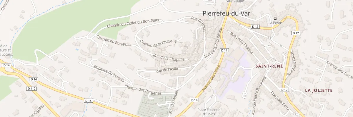 Plan du 26 Rue de la Chapelle à Pierrefeu-du-Var