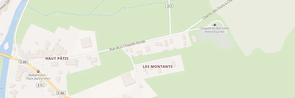 Plan du 15T Rue de la Chapelle Ronde à Mattaincourt