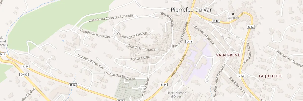 Plan du 21 Rue de la Chapelle à Pierrefeu-du-Var