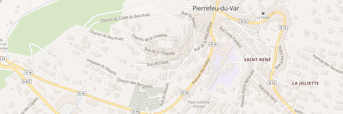 Plan du 12 Tra des Saints à Pierrefeu-du-Var