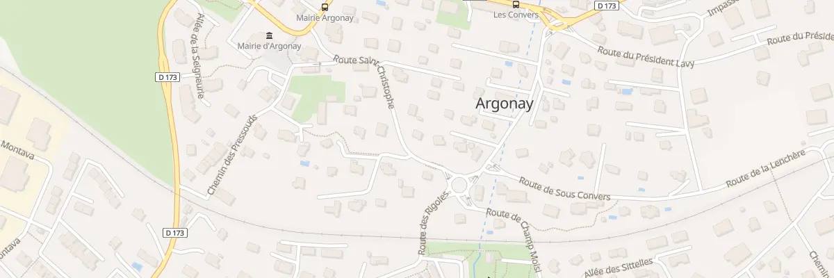 Plan du 181 Rte St-Christophe à Argonay