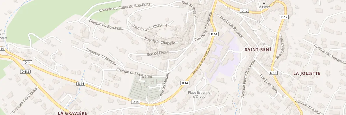 Plan du 15 Rue de l’Asile à Pierrefeu-du-Var