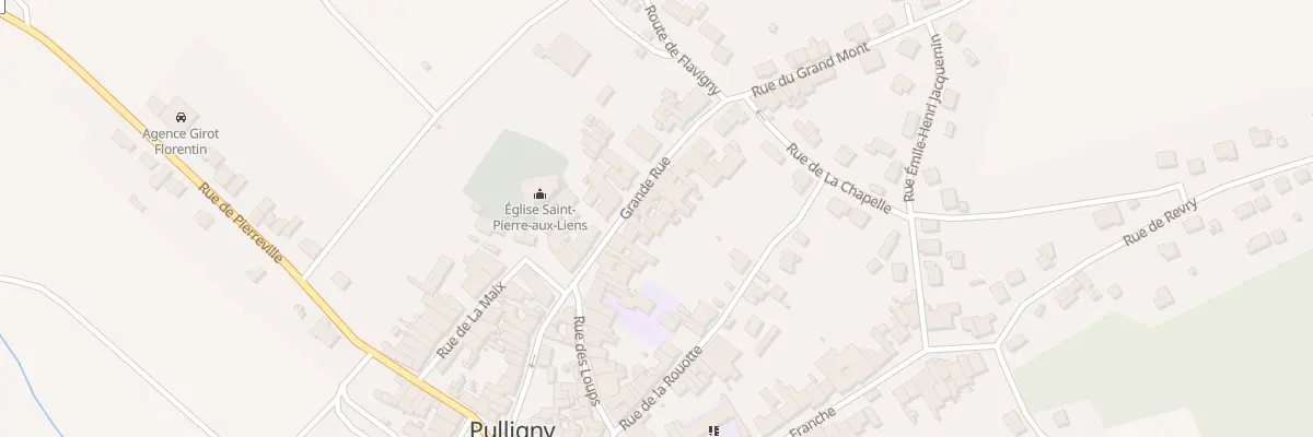 Plan du 16 Gr Grande Rue à Pulligny