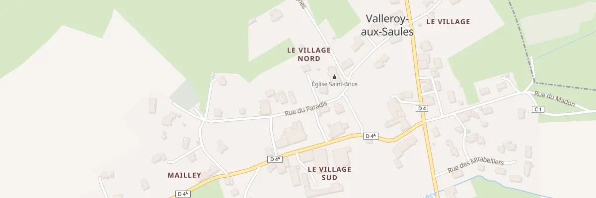 Plan du 230 Rue du Paradis à Valleroy-aux-Saules