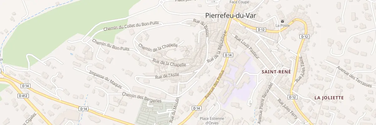 Plan du 16 Rue de la Chapelle à Pierrefeu-du-Var