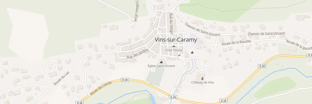 Plan du 5171 Rue des Jardins à Vins-sur-Caramy