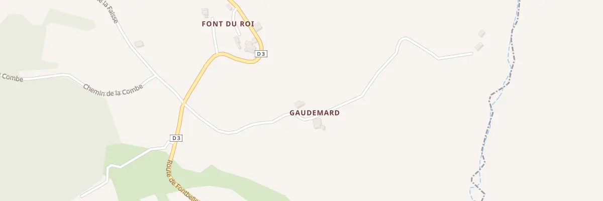 Plan du 7015 Fontbarliere au Castellard-Mélan
