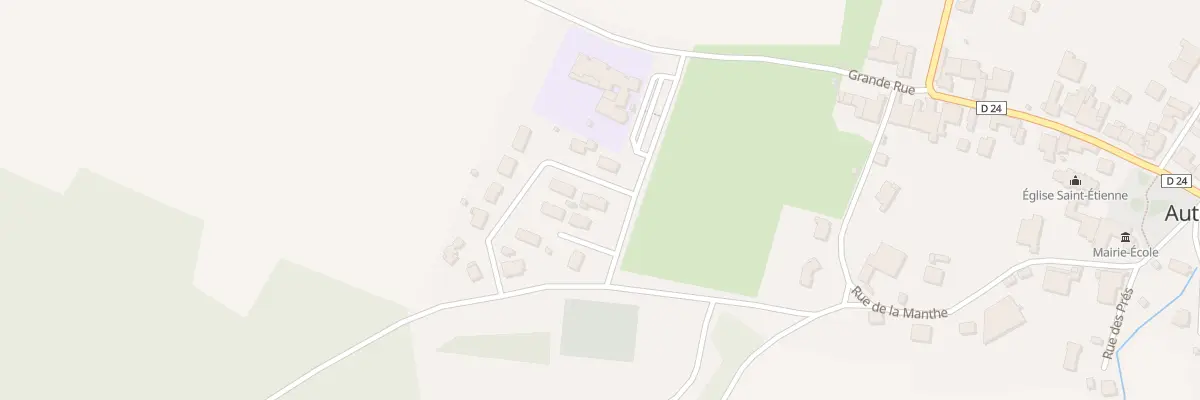 Plan du 1 Rue En Belombre à Authoison
