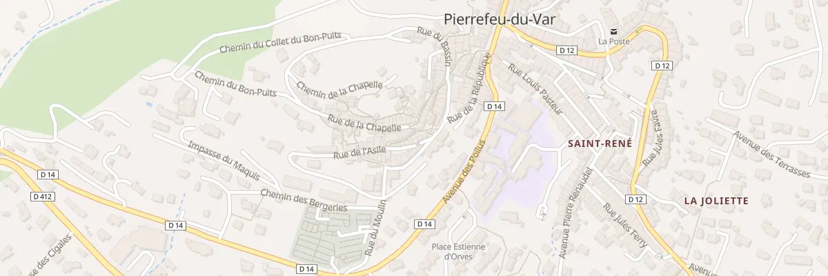 Plan du 5 Rue de la Chapelle à Pierrefeu-du-Var