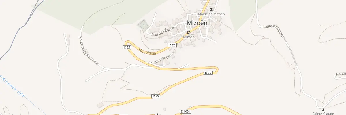 Plan du 5 Che Vieux à Mizoën