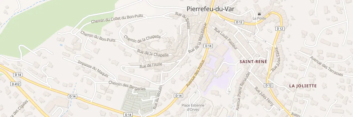 Plan du 3 Rue de la Chapelle à Pierrefeu-du-Var