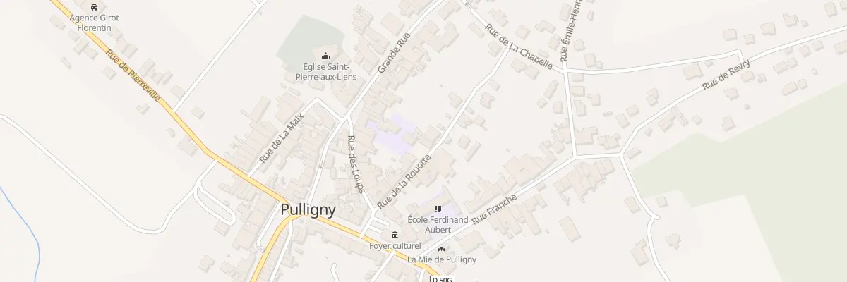 Plan du 9 Rue de la Rouotte à Pulligny